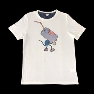 Vintage Paul Smith Cartoon Graphic Logo Tee T-shirt Inspired Designer Unisex Wear Streetwear Fits Size M C098