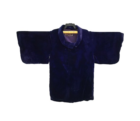 Free Shipping!!! Vintage Velvet Coat Noragi Kimono