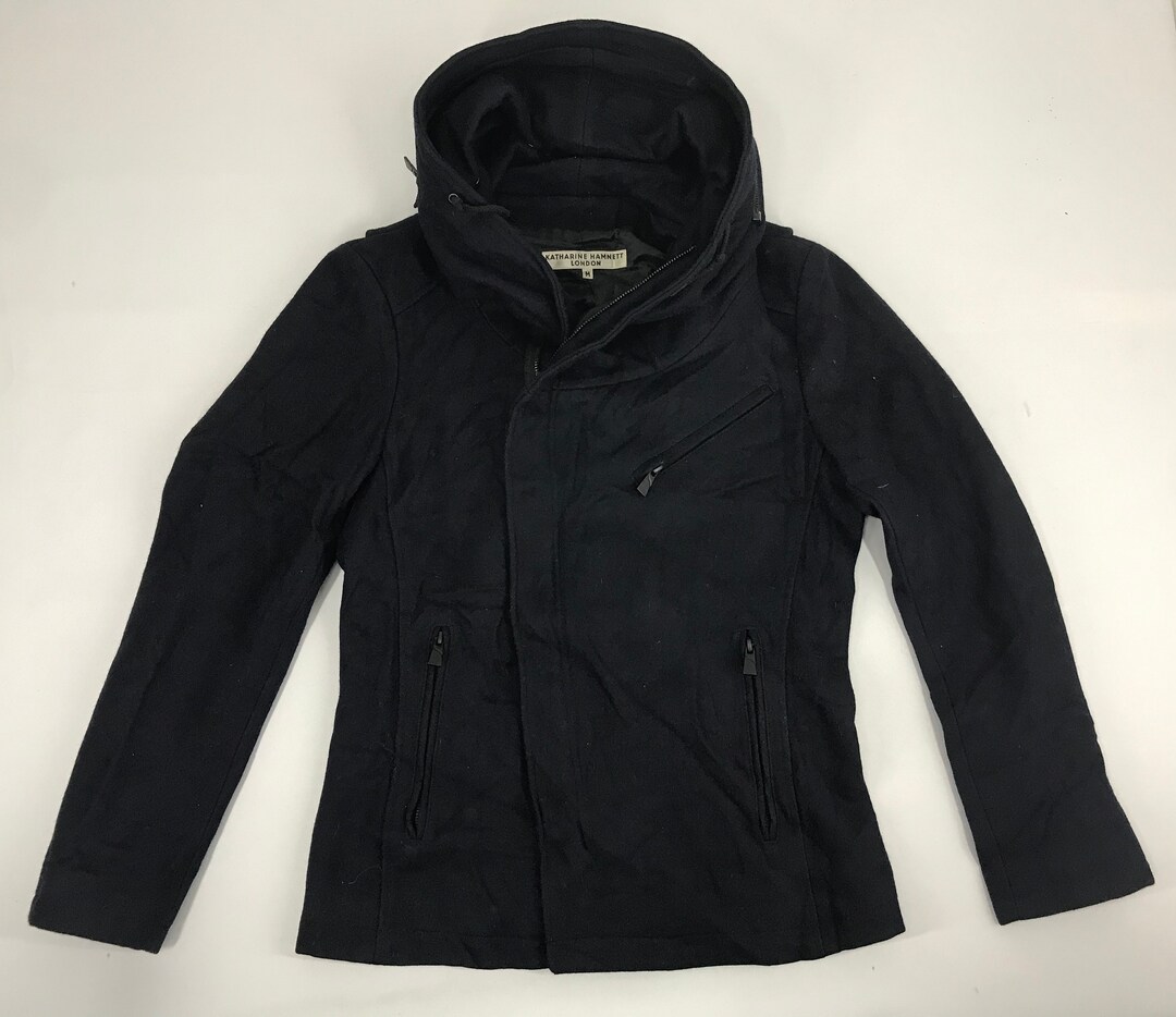 ジャケット・アウター 90s KATHARINE HAMNET LONDON Long Coat Vintage 90s Katharine Hamnett London Long Coat Jacket Katharine