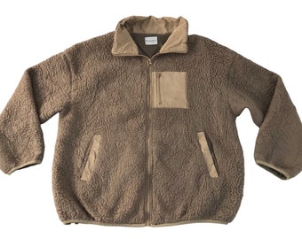 Vintage Japanese Brand Classical Elf Fleece Sherpa Zip up Jacket
