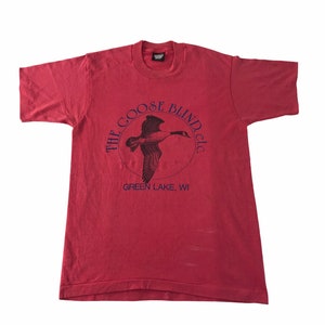 Vintage American The Goose Blind Etc Greenlake WI 50/50 T-shirt T-shirt stampata Logo ispirato Designer Abbigliamento unisex Streetwear Fit Taglia S C445j