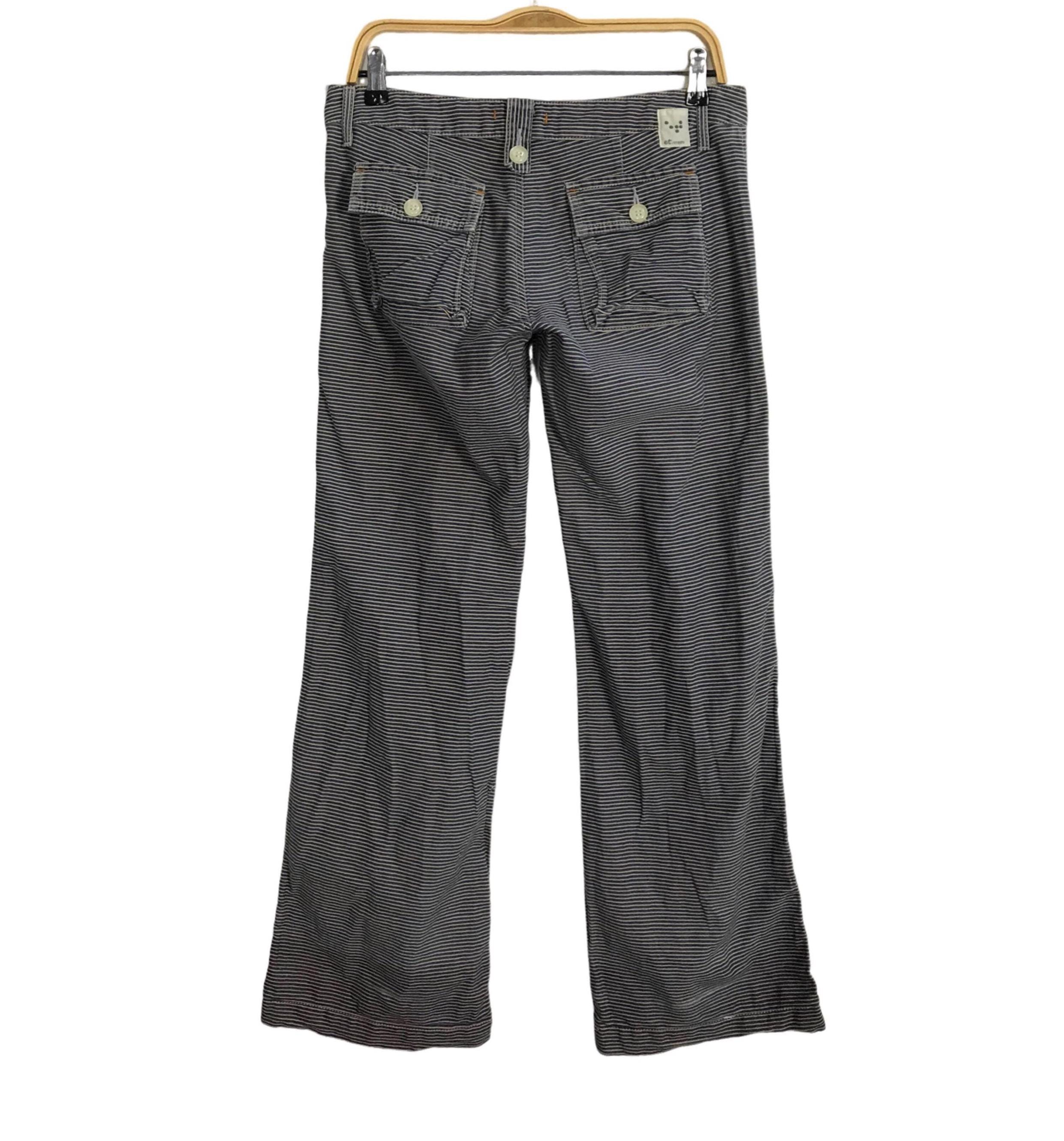 Vintage Japanese Brand Et Boite Hickory Soft Denim Jeans Pant Flap