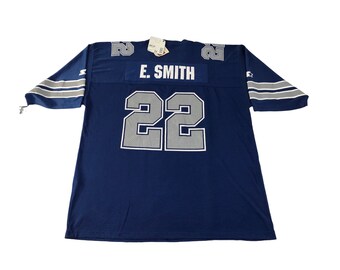 Starters NFL Players Emmith Smith 22 Dallas Cowboys Jerseys V Neck