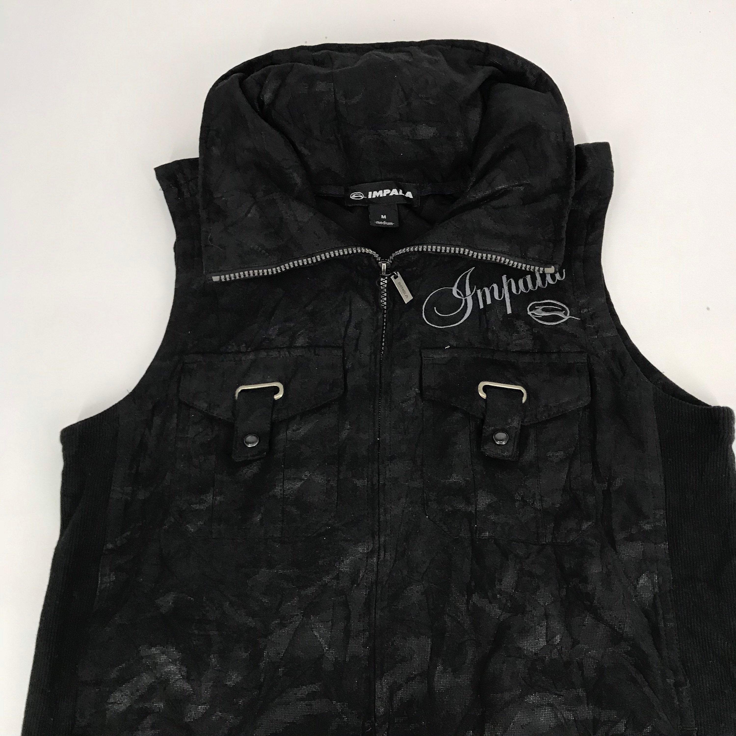 Vintage Impala Massive Evidence Vest Jacket Insulated Zipper Style