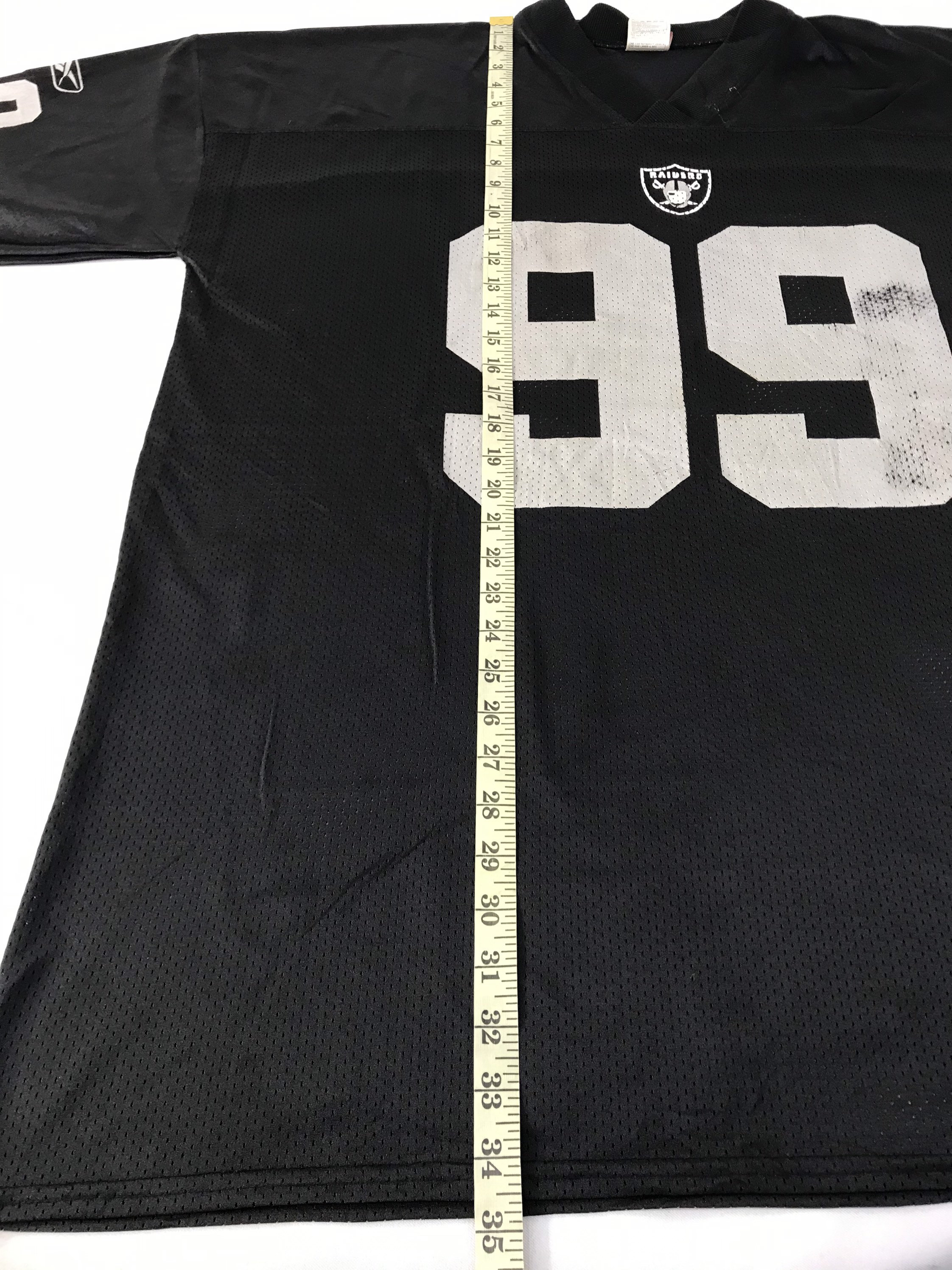 Reebok NFL Players Warren Sapp Oakland Raiders 99 Jerseys V Neck