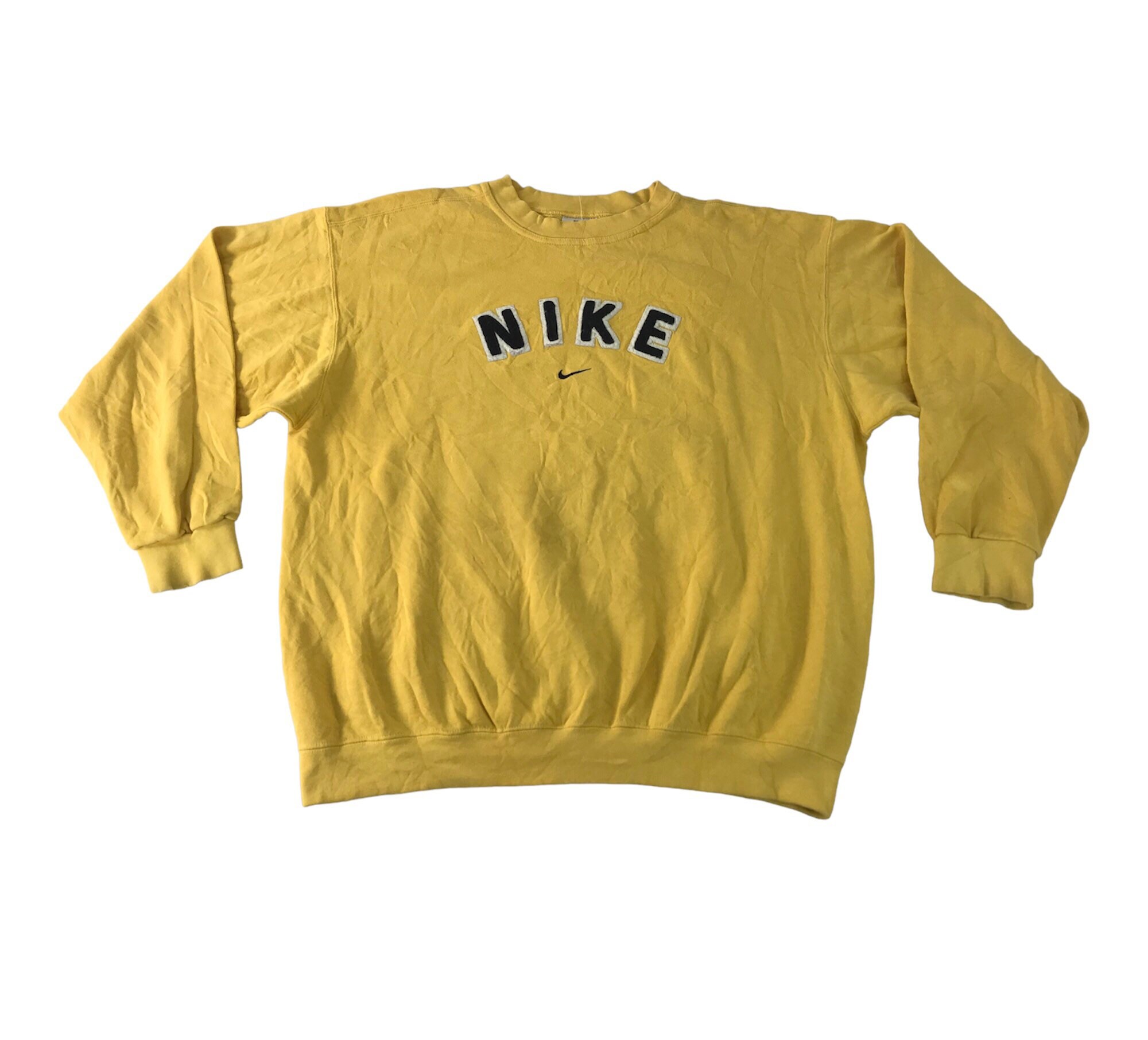 Nike shop sweatshirt yellow