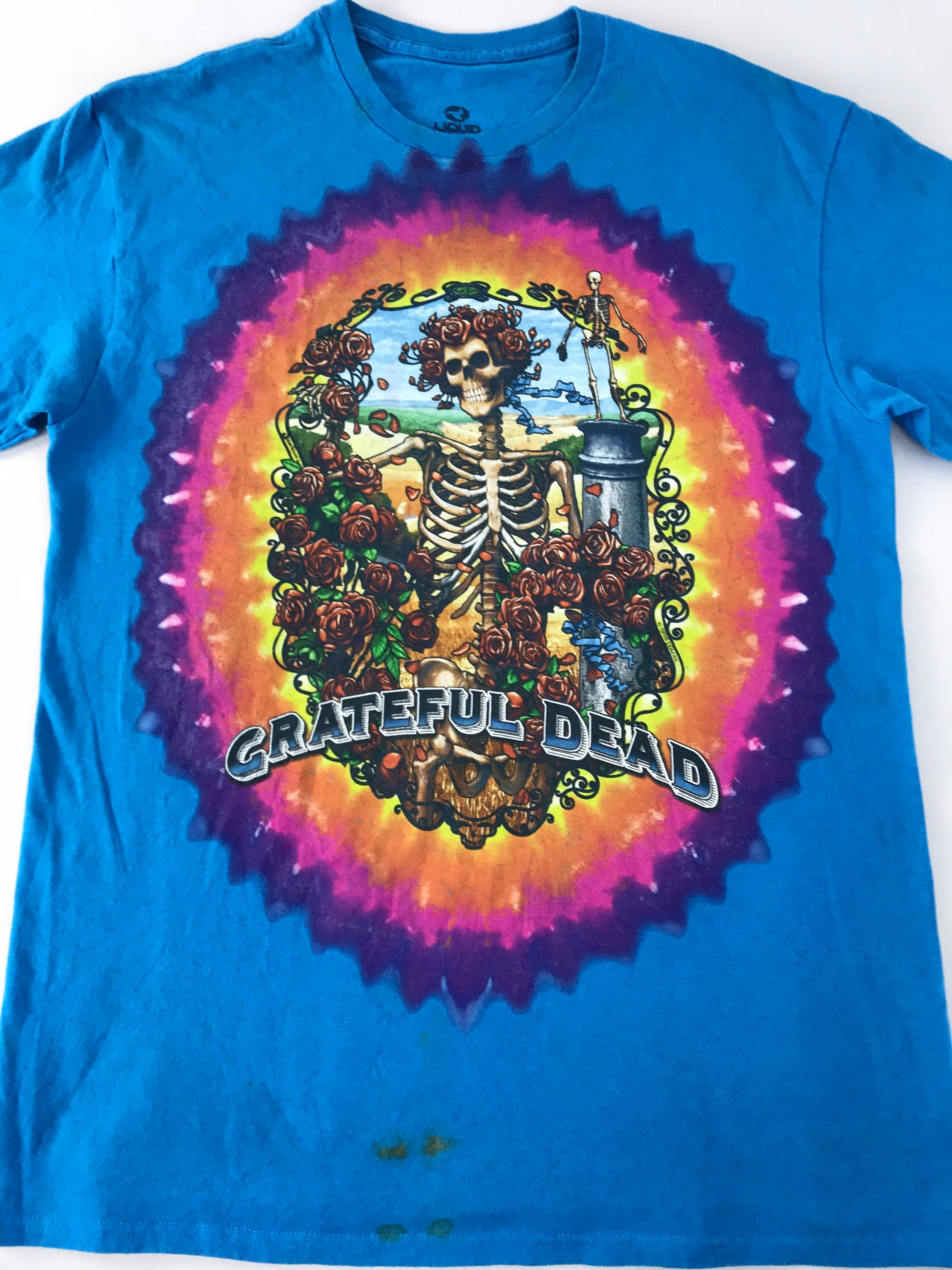 grateful dead グレイトフル・デッドliquid blue tシャツ Liquid Blue Grateful Dead Revolutionary Dead USA SYF,Multicolor
