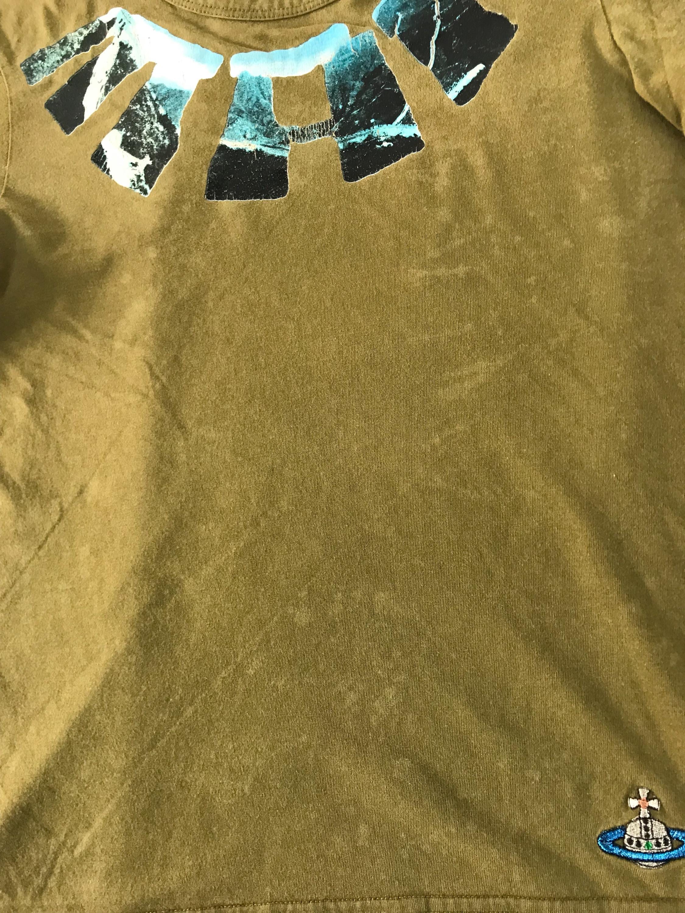 Vintage Vivienne Westwood Men London Big Logo Longsleeve Printed 