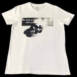 Stile vintage Andy Warhol Humour dice grande teschio Box Logo stampato T-shirt Designer Streetwear Taglia S M YA968j