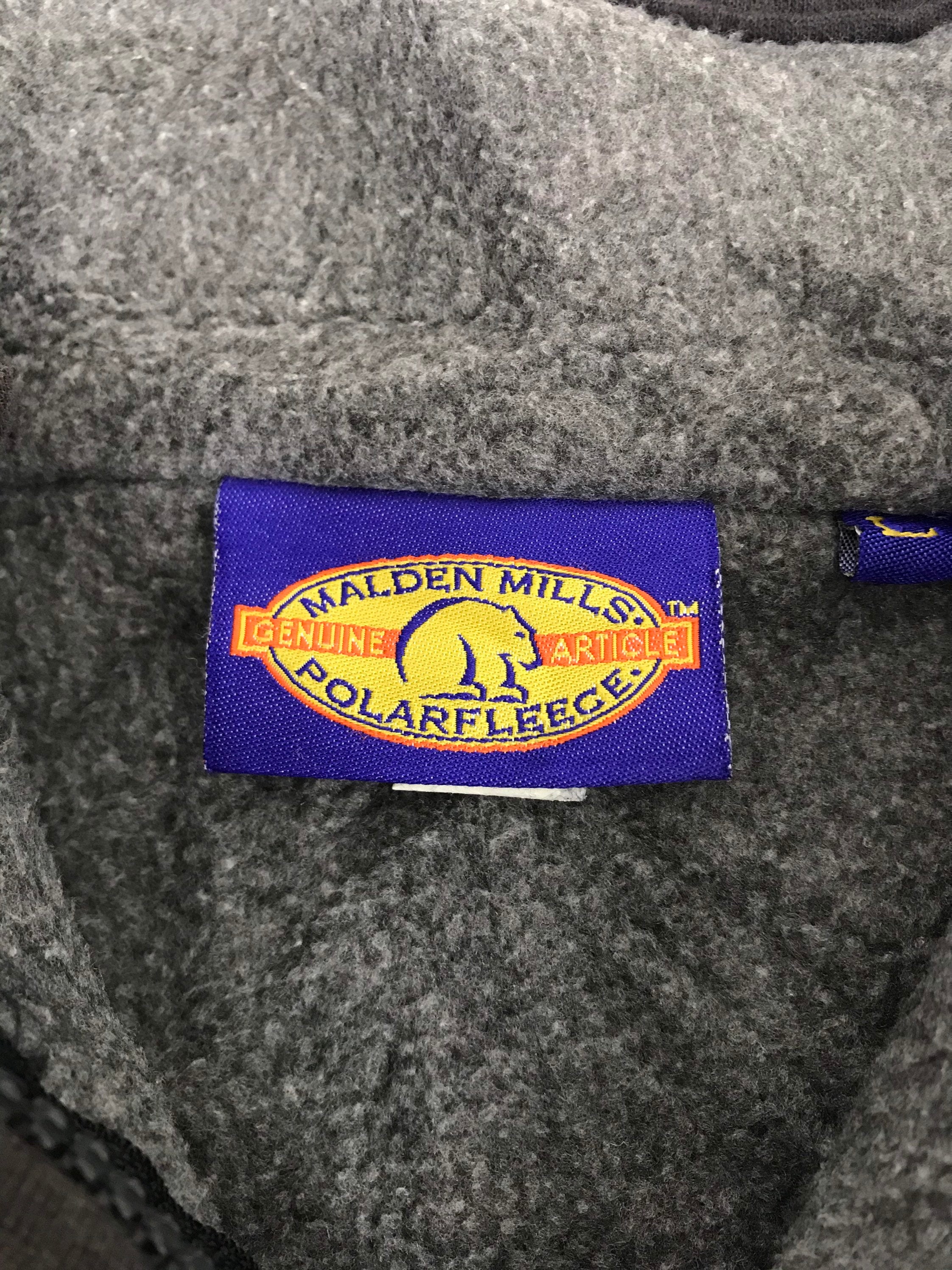 Vintage Malden Mills Polar Fleece Sweatshirt Japanese Brand Zipper