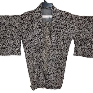Kimono Haori Noragi vintage, cárdigan japonés, chaqueta Happi, túnica tradicional, vestido Sashiko Jinbei, talla M, patrón artístico B110