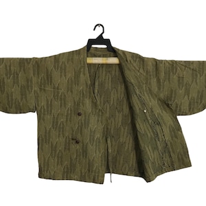 Mega Sale!!! Kimono Japanese Traditional Noragi Kimono Haori Hanten Jinbei Japanese Cardigan Happi Jacket XL Yagsuri Design YA634