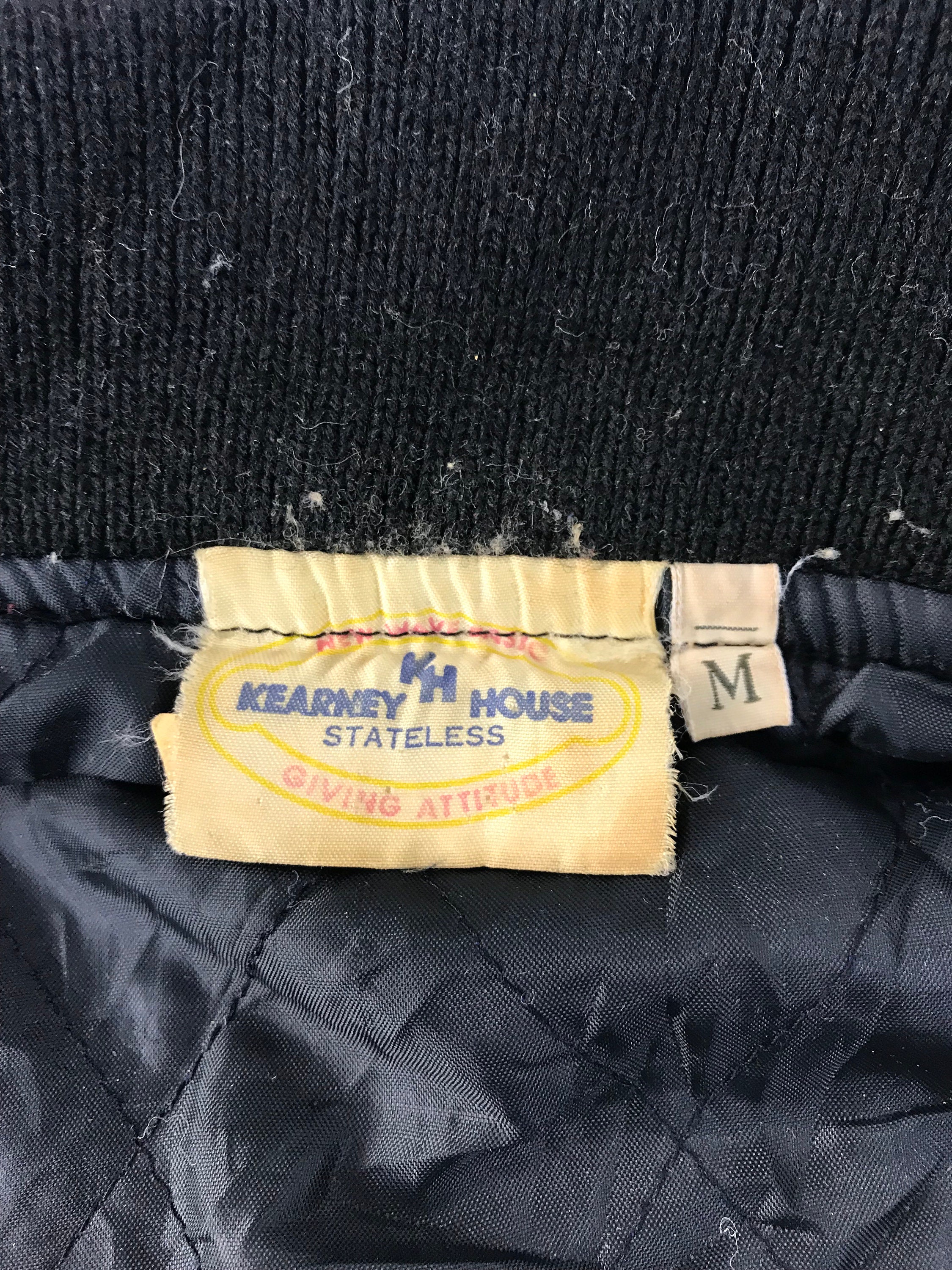 Vintage Kearney House Stateless KH Varsity Jacket Wool Sleeve 
