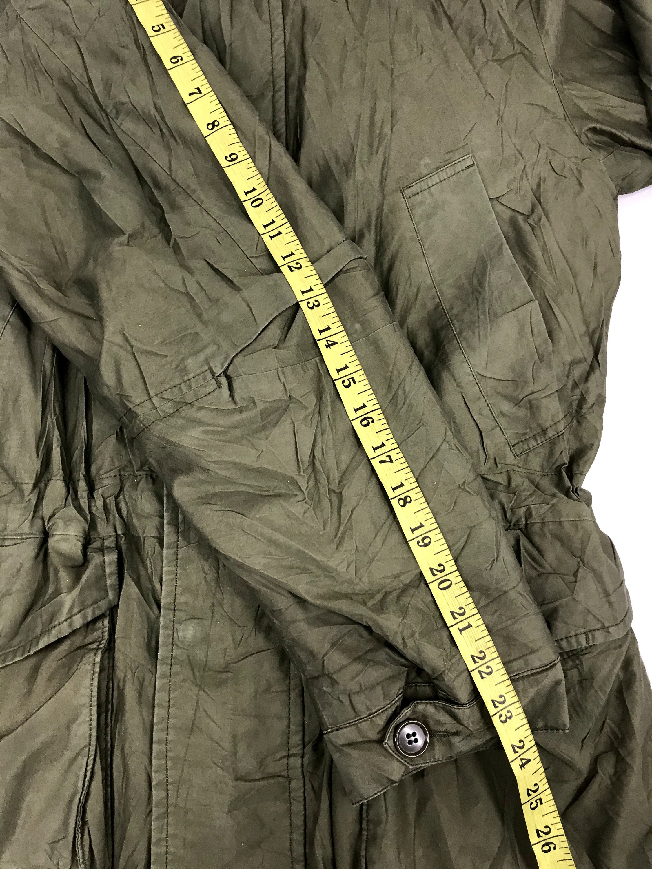 ジャケット・アウター CABANE de ZUCCA wired hood harf coat Cabane de Zucca By Issey Miyake Textured Hooded Jacket 1990's