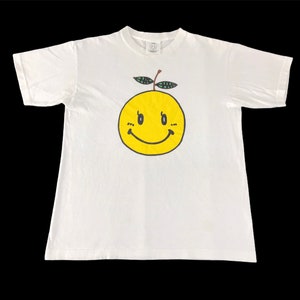 Vintage Smile Summer Live For Children Yuzu 2003 Big Logo Tee T-shirt Printed Inspired Designer Unisex Wear Streetwear Fits Size S C131