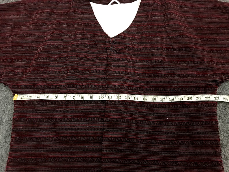 FREE SHIPPING Everywhere Vintage Noragi Kimono Hanten Jinbei Japanese Traditional Haori Cardigan Stripe Abstract Motifs Dark Purple K053 XL