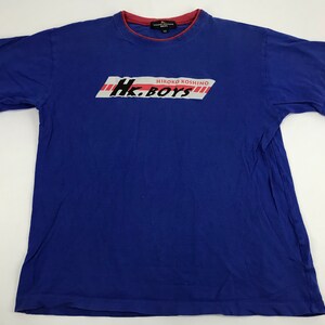Vintage HK. Chłopięca koszulka z nadrukiem Hiroko Koshino z japońskim logo, projektowana przez japońskiego projektanta, damska, dziewczęca, w stylu ulicznym, pasuje na rozmiar M S i326