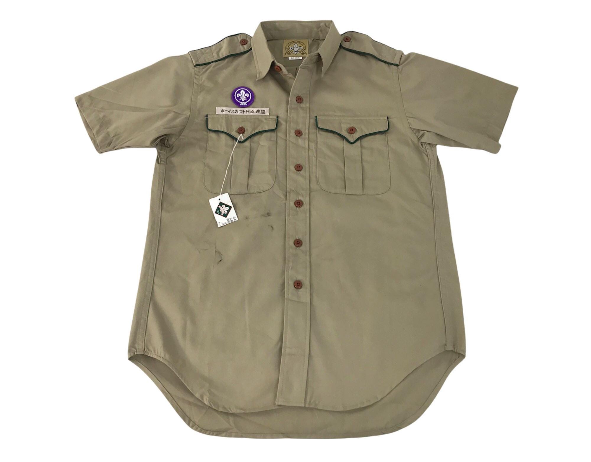 Vintage Boy Scout Association of Japan Shirt Button Down Double