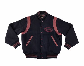 Vintage 90s Mcgregor Sportwear Simple Varsity Jacket Wool With