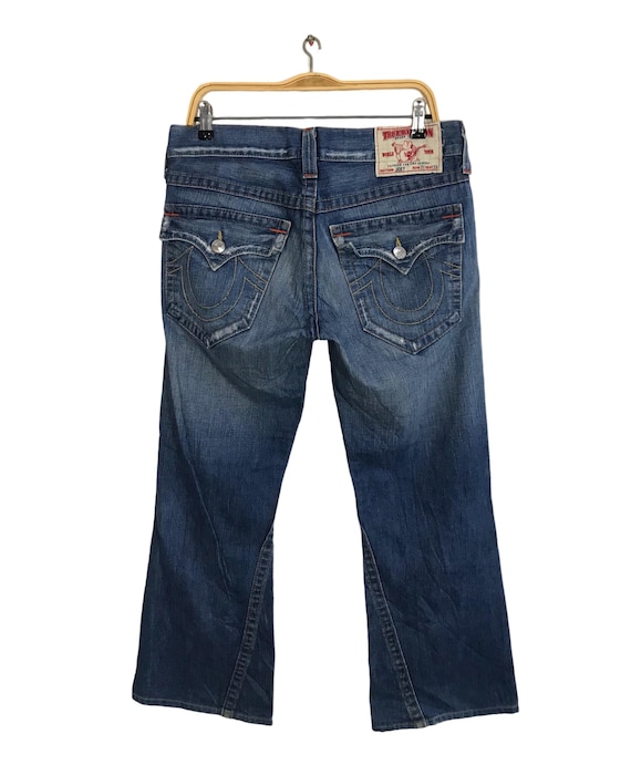 Vintage True Religion Joey Usa Flaps Pocket Design Zipper Indigo