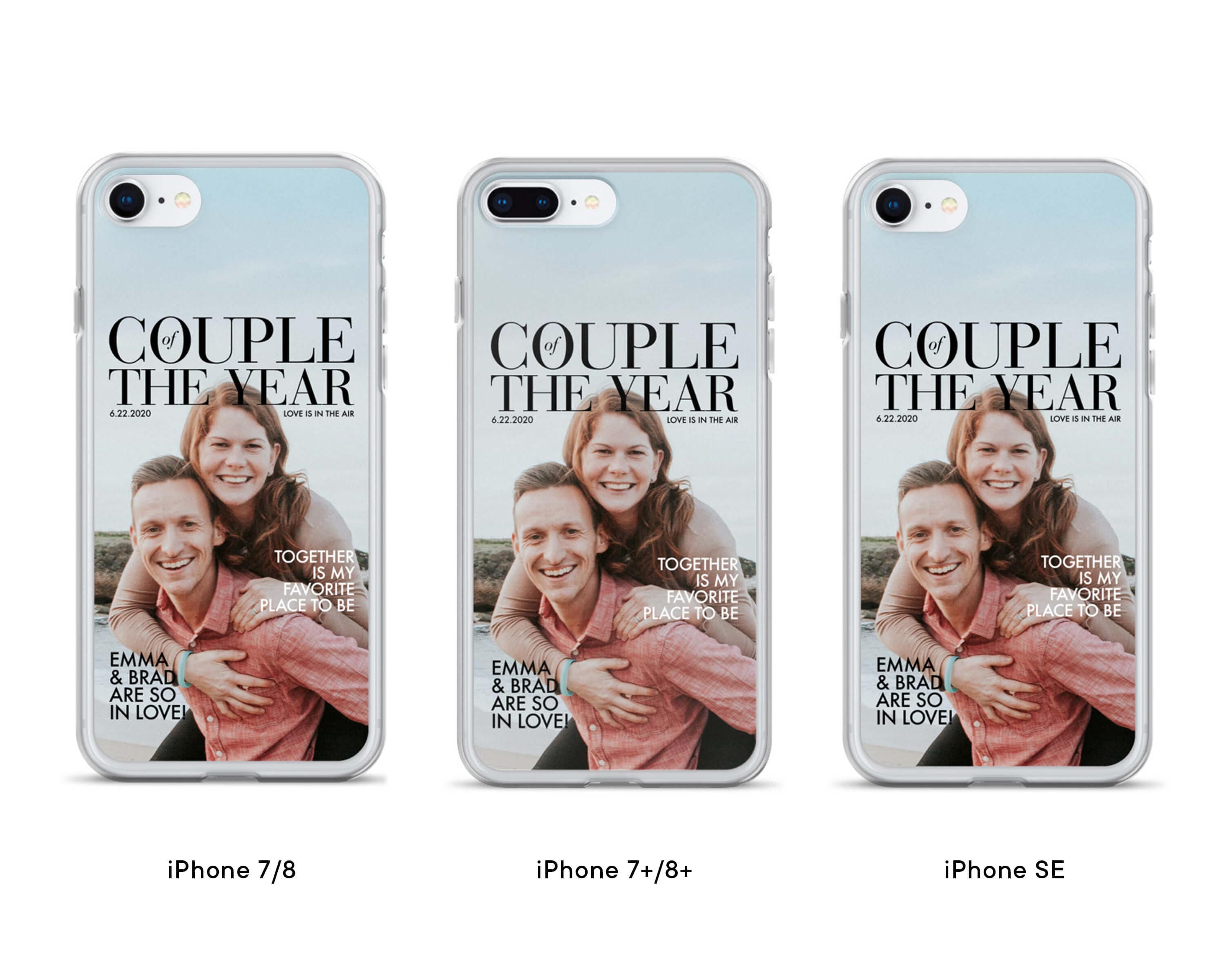 Personalized iPhone Case Couple Phone Case With Photo Custom Couple