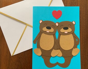You're my significant otter/I'm so otterly in love with you - Valentine's Day/Love Card
