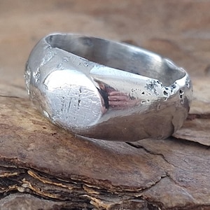 Bague de soldat de la Première Guerre mondiale, bague simple en aluminium pour l&#39;art des tranchées, bague de soldat rare avec gravure, découverte par détecteur de métaux, artefact original de la guerre mondiale