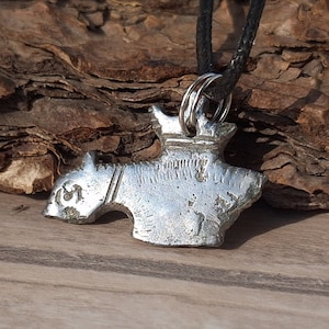 Ancient viking age amulet lynx Head, Rare Medieval Pendant Original Gray Patina, Beautiful Detailing, Authentic Zoomorphic Warrior Amulet