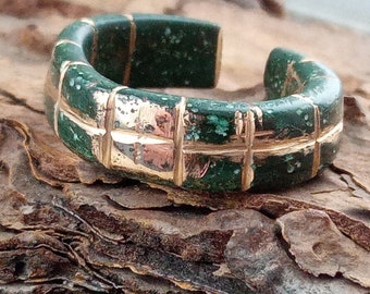 Massive Ancient Viking Ring with ornaments, Ring 9-12 century, Bronze ring Authentic medieval ring Kievan Rus artifact Rare old Vikings ring