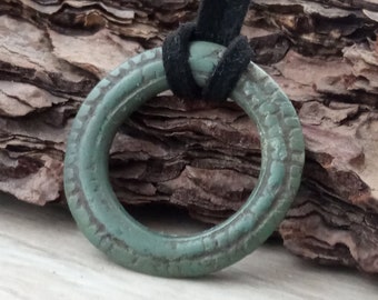 Rare Vikings Bronze on two sides Ornament Pendant amulet, 9-12 century, Medieval beautiful artifact, Rare talisman, Ancient Solar amulet