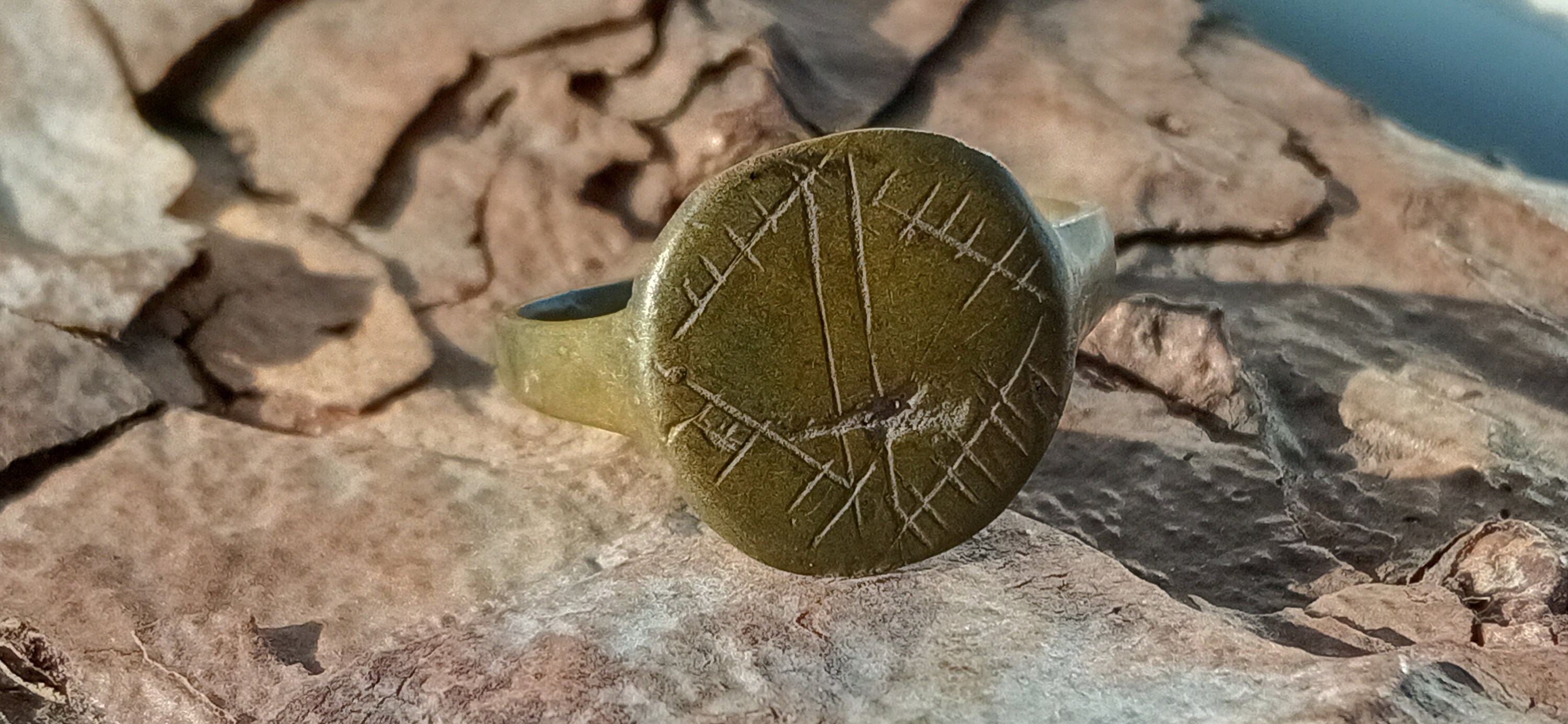 Ancient Bronze Ring Medieval Ring Seal Ring With Heraldic | Etsy