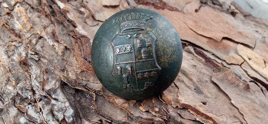 Rare Livrey Button of the 19th Century. Original Noble Button. Ancient ...