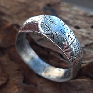 Bague des tranchées de la Première Guerre mondiale, bague de soldat RIA, relique de guerre, artefact militaire, artefact original de la Première Guerre mondiale, découverte au détecteur de métaux