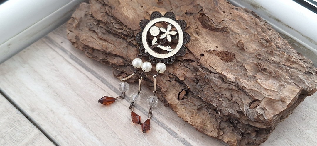 Broche Guitare Vintage En Émail - Bijou Décoratif Pour Vêtements, Chapeau, Festival - 8