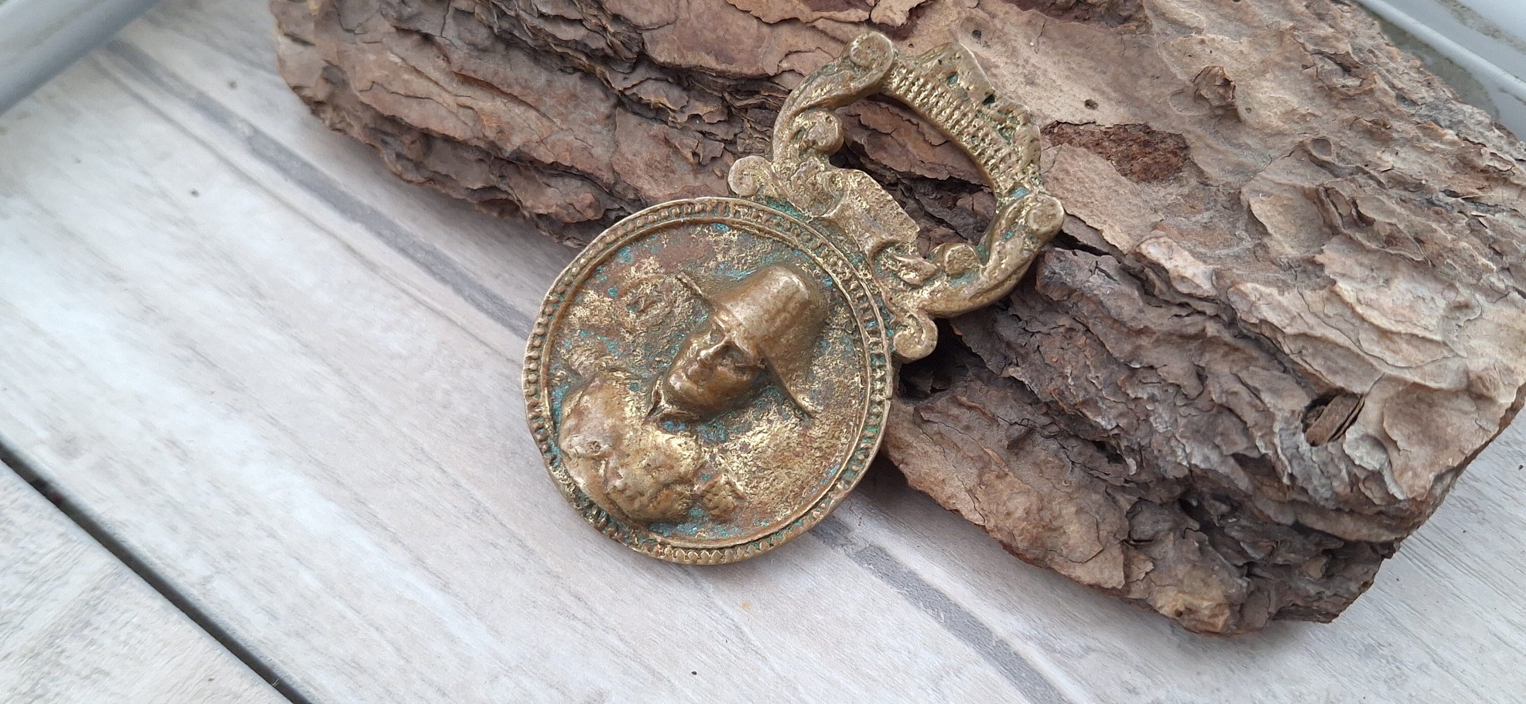Vintage collectible bronze Napoleon bottle opener
