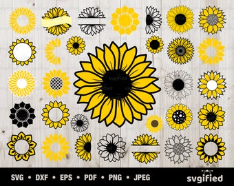 Download Sunflower Cut File Etsy