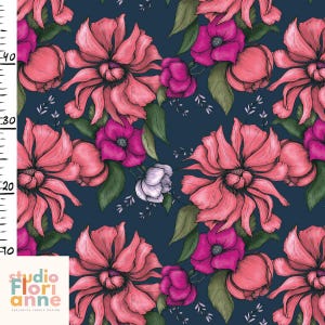 Organic cotton jersey fabric ‘Kaja’ Dark Green GOTS certified