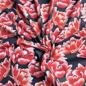 Organic cotton jersey fabric ‘Lova’ Dark Blue GOTS certified