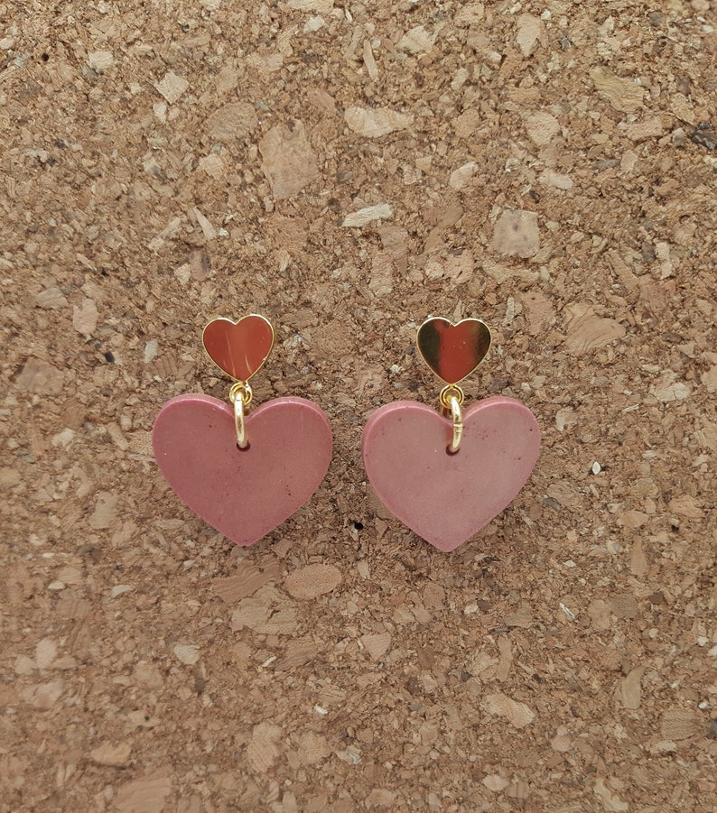 Rose gold love hearts