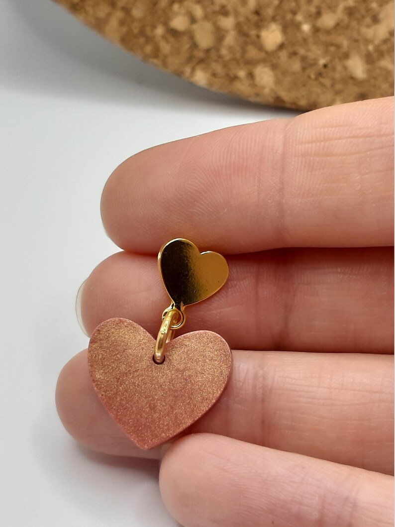 Rose gold love hearts