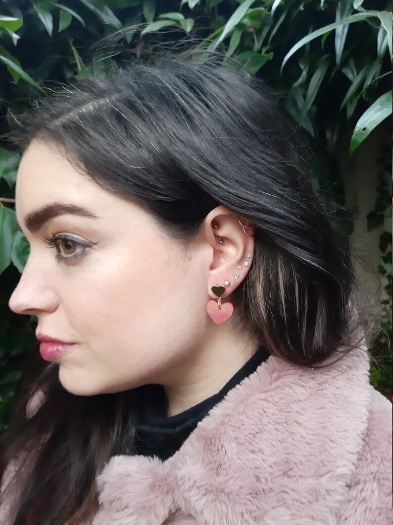 Rose gold love hearts