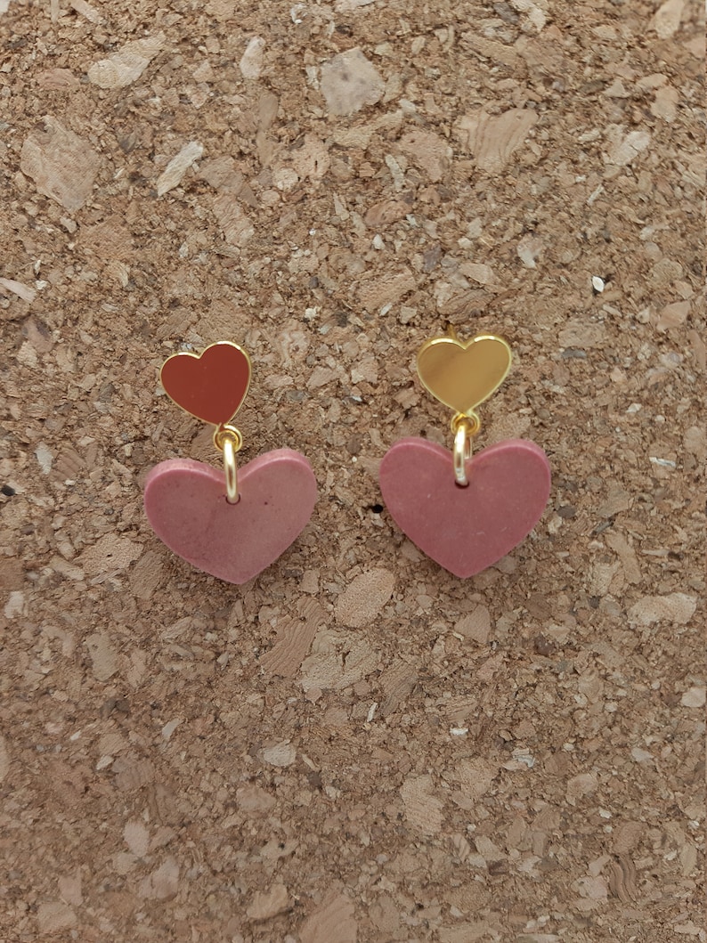 Rose gold love hearts