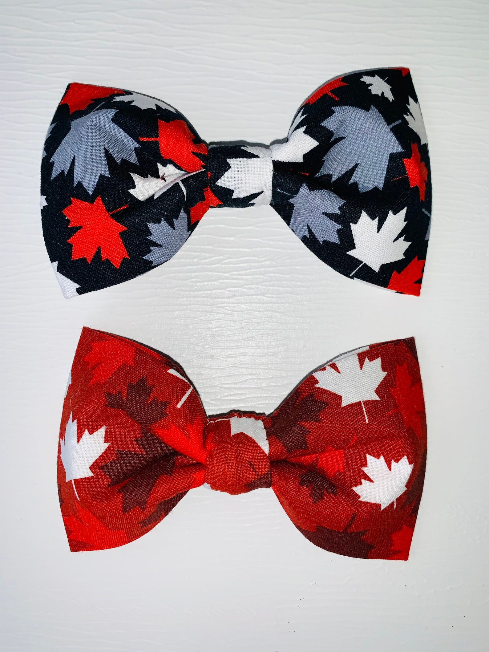 Canada Day Dog and Cat Bow Ties, Small Pet Bow Ties. O Canada Bow Tie