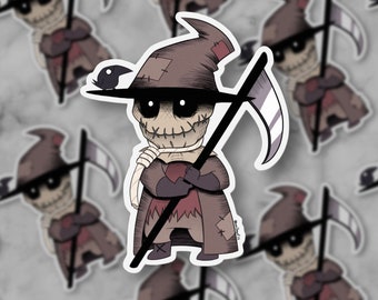 Scarecrow Sticker - Spooky Scarecrow Sticker - Cute Scarecrow Sticker - Laptop Sticker - Halloween Sticker - Hydro Flask Sticker