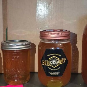Pure raw unfiltered wildflower honey