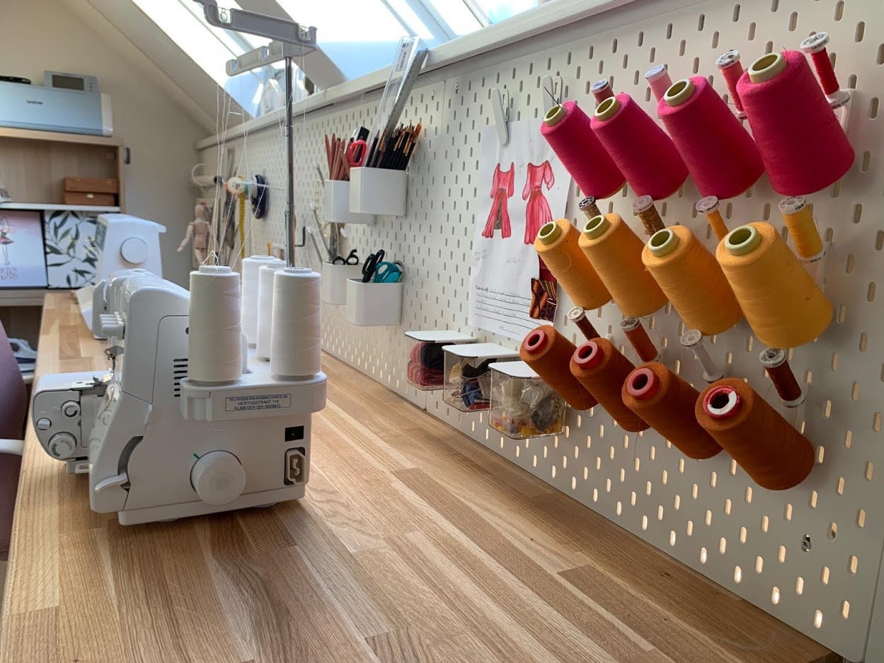 IKEA Sewing Thread Spool & Bobbin Holders for SKÅDIS Pegboard Etsy