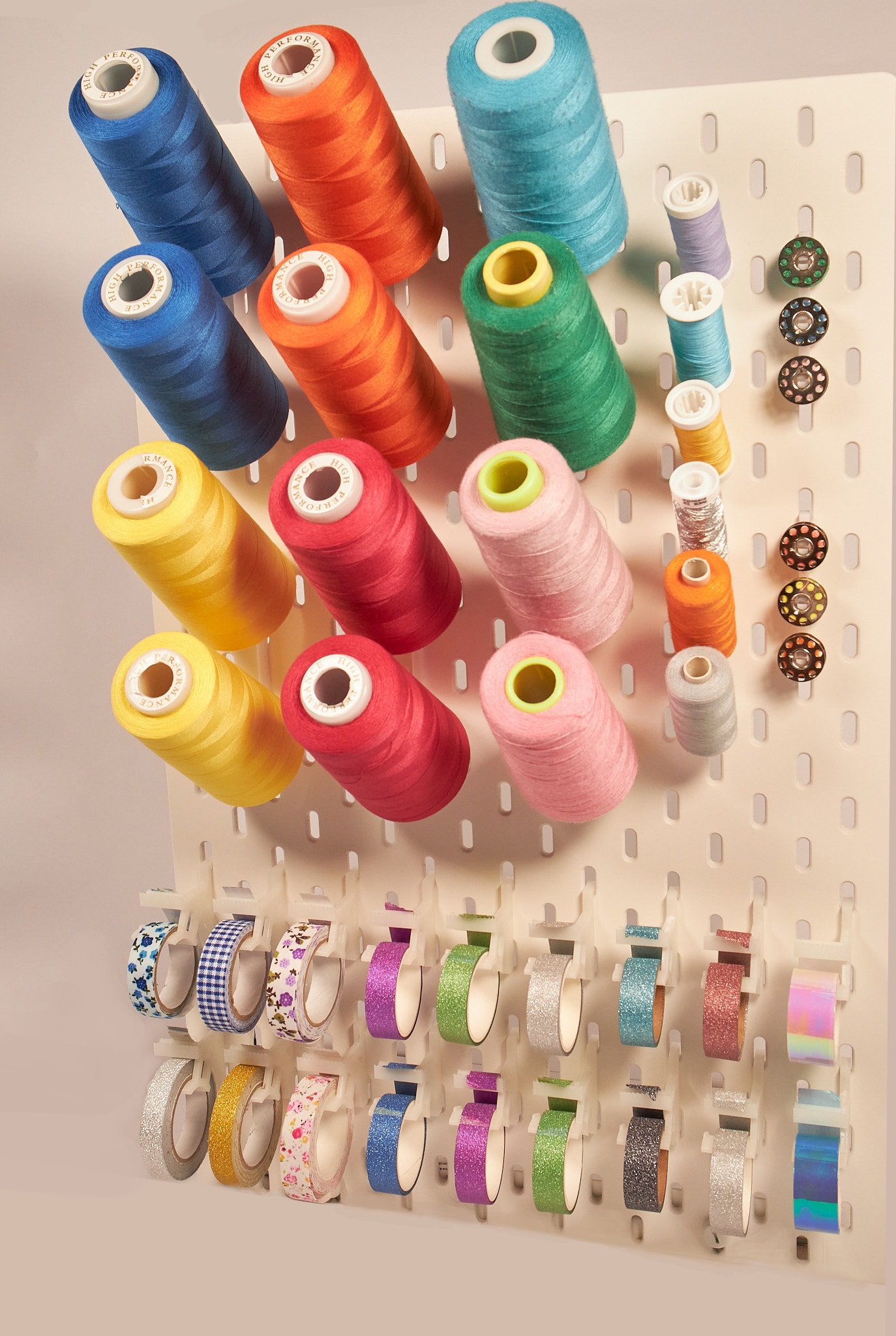 Pack of 6 Sewing Thread and Bobbin Holders for SKÅDIS Pegboard
