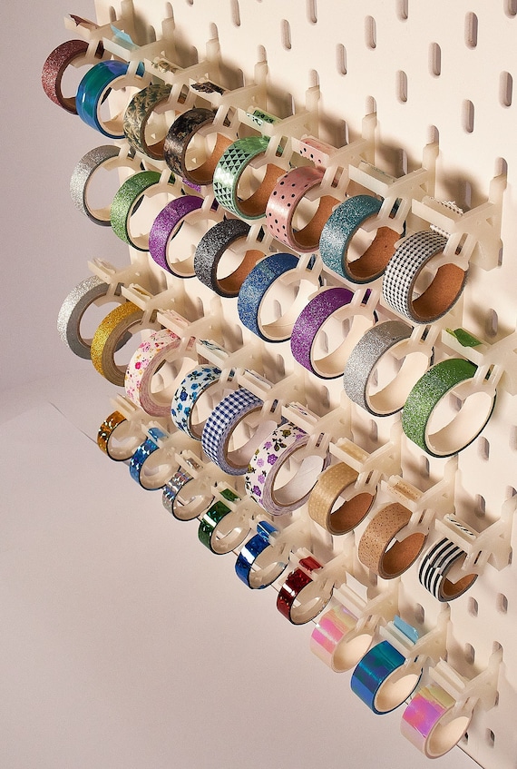 Washi Masking Tape Holder and Dispenser for Ikea Skadis Pegboard