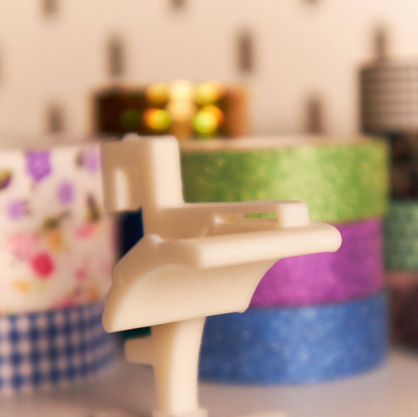 Washi Masking Tape Holder and Dispenser for Ikea Skadis Pegboard 