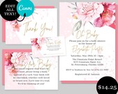 Baby Shower Invitations Etsy - Baby Shower Templates - Editable Baby Shower Invites - Printable Baby Shower Invites - Virtual Baby Shower
